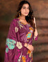 glamorous purple muslin silk trendy designer readymade suit collection with purple gadwal silk 13613-acy3778 Close-up View